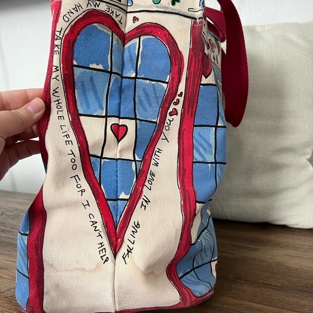 Brighton Tom Clancy‎ Holiday 2020 Love Sparkle Canvas Tote - Picture 4 of 7